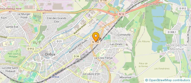 localisation de l'entreprise D AND D IMMO à DREUX