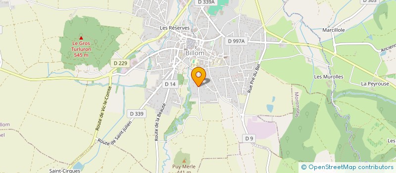 localisation de l'entreprise D AND K  BILLOM