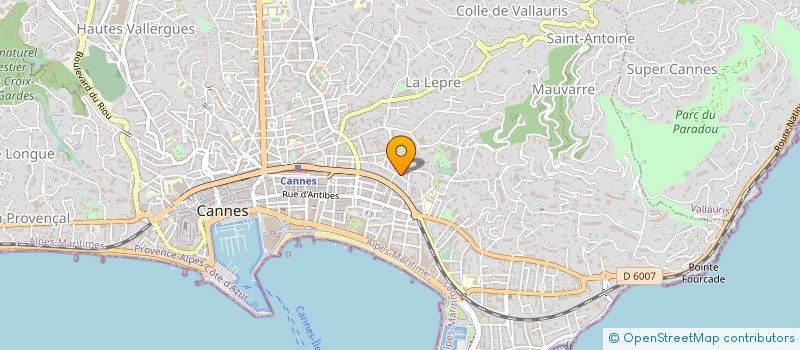 localisation de l'entreprise D AND K INTERIORS à CANNES