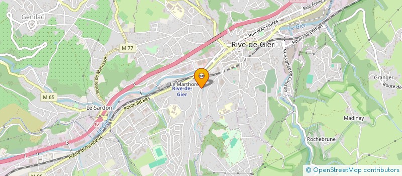 localisation de l'entreprise D ANGELO ET AGUS  RIVE-DE-GIER