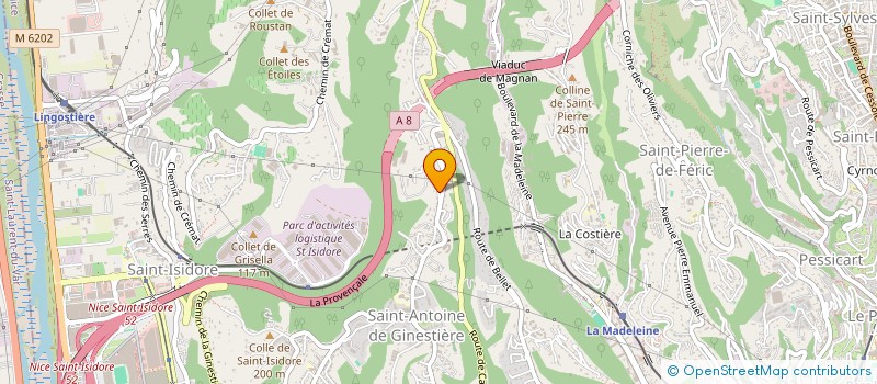 localisation de l'entreprise D'AQUI D'AIA à NICE