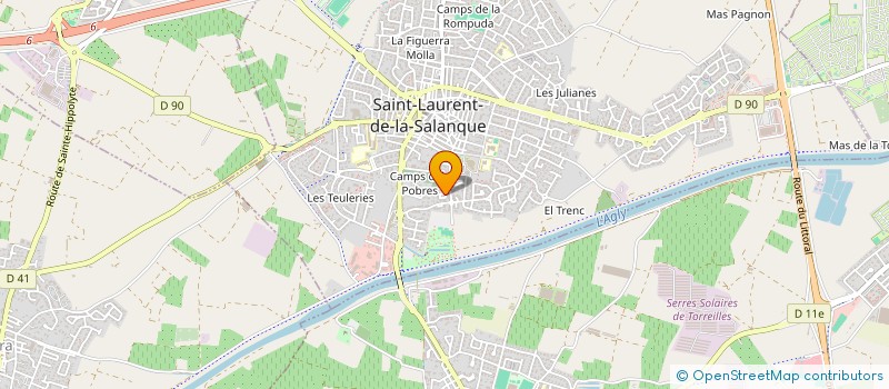 localisation de l'entreprise D'ARAGON  SAINT-LAURENT-DE-LA-SALANQUE
