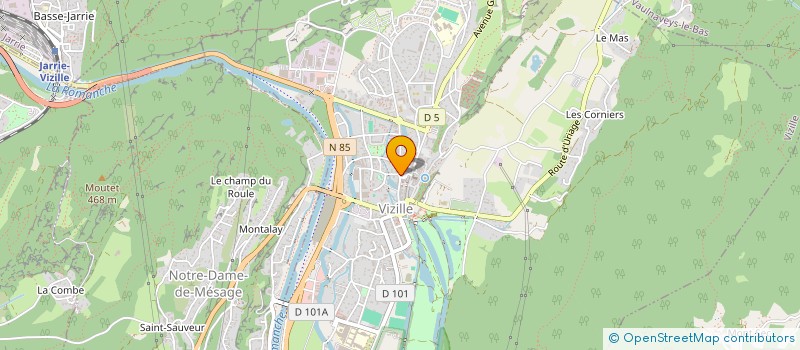 localisation de l'entreprise D'ARBRES  VIZILLE