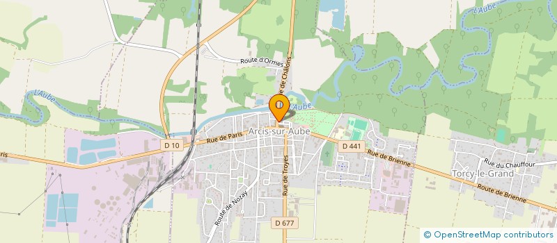 localisation de l'entreprise D'ARCIS  ARCIS-SUR-AUBE