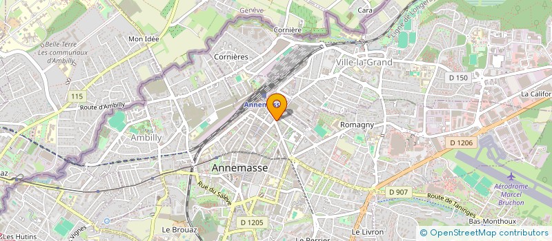 localisation de l'entreprise D.ARCORNEX  ANNEMASSE