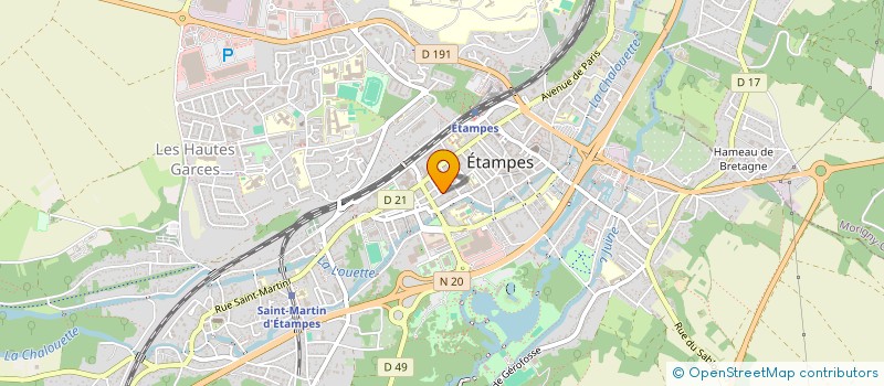 localisation de l'entreprise D'ARCY  ETAMPES