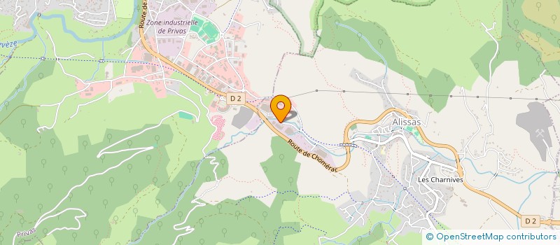 localisation de l'entreprise D'ARDECHE & DE SAISON  ALISSAS