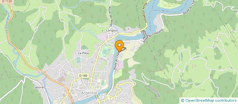 localisation de l'entreprise D'ARGENTAT  ARGENTAT-SUR-DORDOGNE