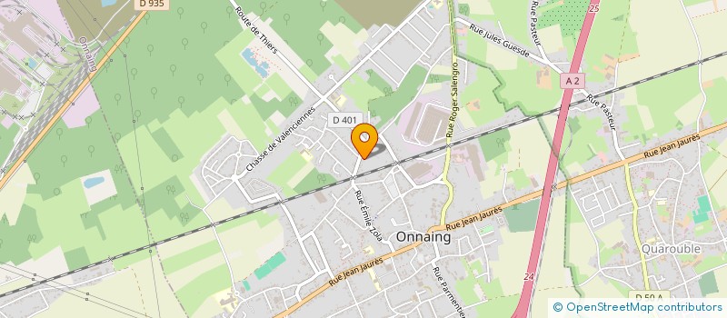 localisation de l'entreprise D-ART  ONNAING