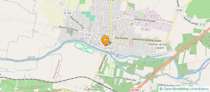 localisation de l'entreprise D'ART & D'OR à JARNAC
