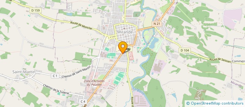 localisation de l'entreprise D'ARTAGNAN HABITAT à MIRANDE