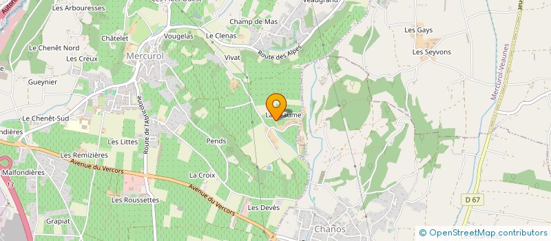 localisation de l'entreprise D'ARTHUR  MERCUROL-VEAUNES