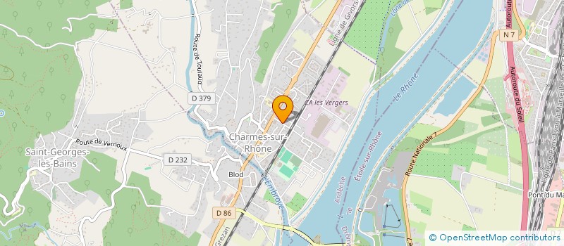 localisation de l'entreprise D'ATELIER EN ATELIER  CHARMES-SUR-RHONE