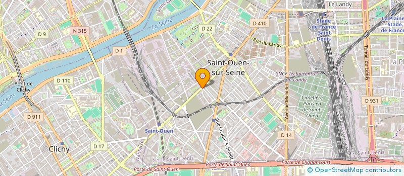 localisation de l'entreprise D-AUTO PIECES à SAINT-OUEN-SUR-SEINE