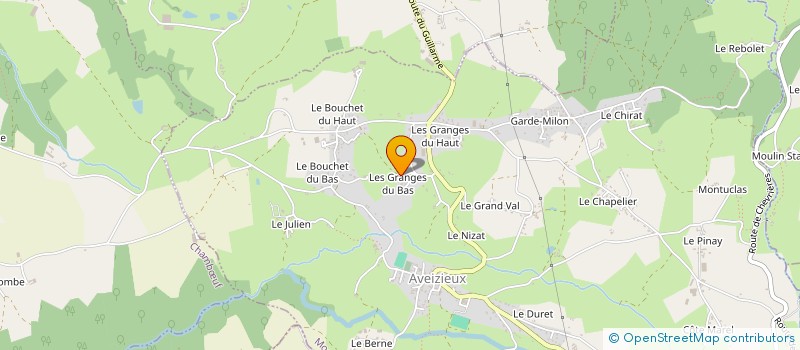 localisation de l'entreprise D+ AVENTURES  AVEIZIEUX