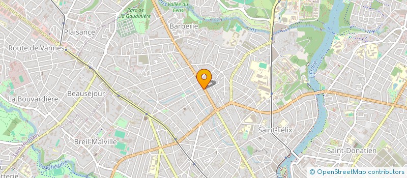 localisation de l'entreprise D.B.2 à NANTES