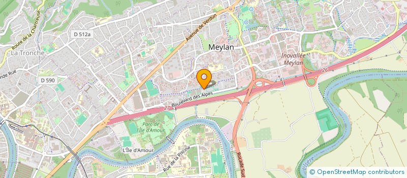 localisation de l'entreprise D B  MEYLAN
