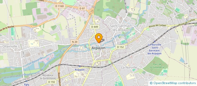 localisation de l'entreprise D.B. à ARPAJON