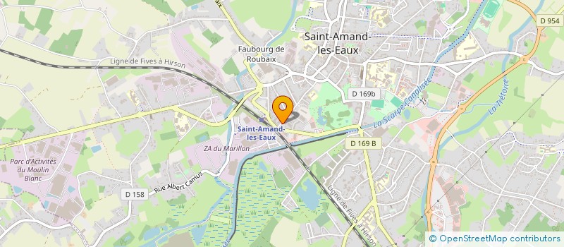 localisation de l'entreprise D & B  SAINT-AMAND-LES-EAUX