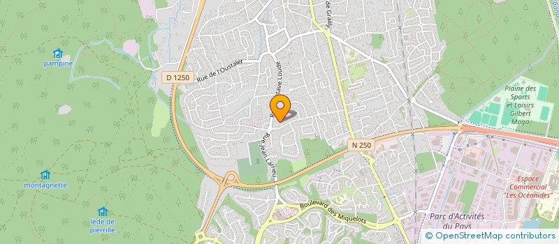 localisation de l'entreprise D&B à LA TESTE-DE-BUCH