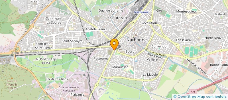 localisation de l'entreprise D & B à NARBONNE