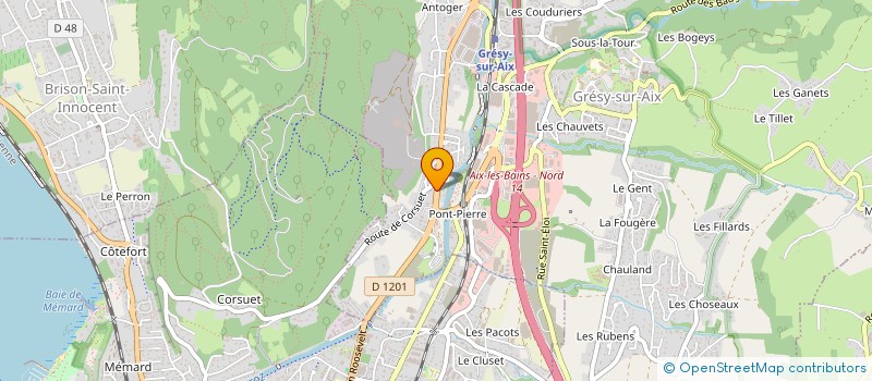 localisation de l'entreprise D.B  CHAMBERY