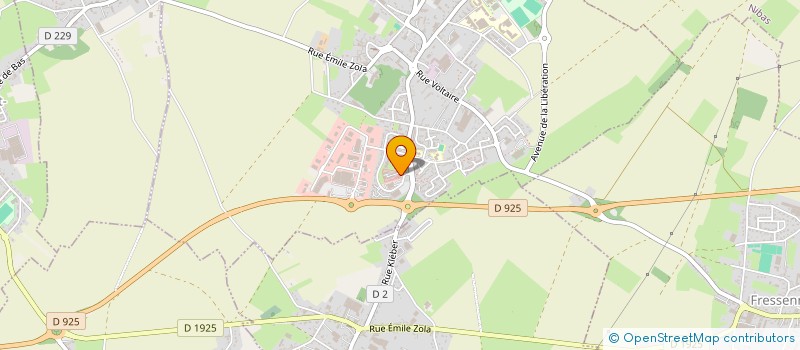 localisation de l'entreprise D&B  FRIVILLE-ESCARBOTIN