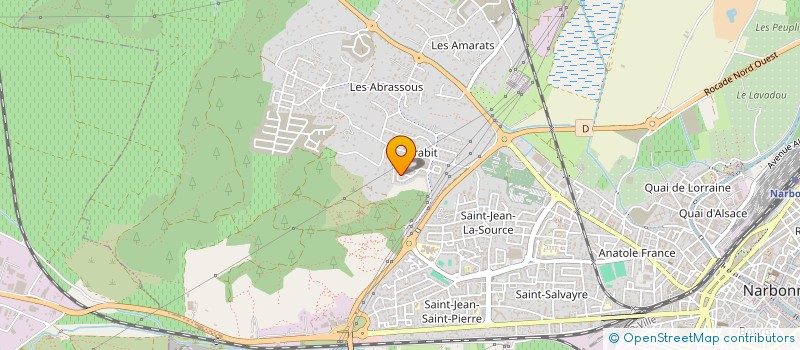 localisation de l'entreprise D.B à NARBONNE