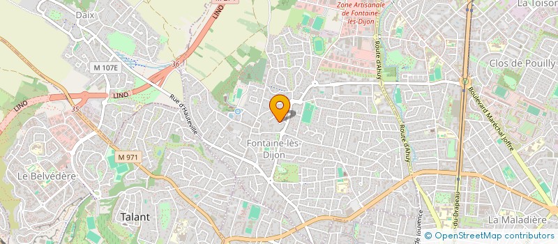 localisation de l'entreprise D B A P  DAIX