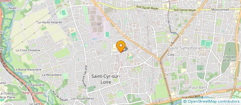 localisation de l'entreprise D.B. ADEQUATION  SAINT CYR SUR LOIRE