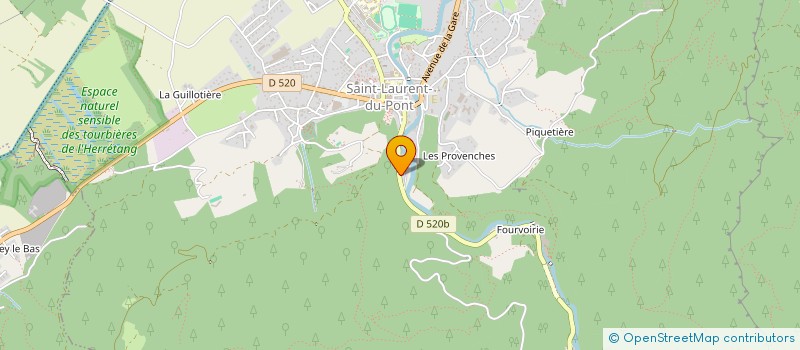 localisation de l'entreprise D & B AMENAGEMENTS  SAINT-LAURENT-DU-PONT