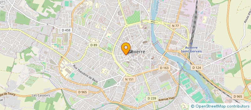 localisation de l'entreprise D.B. AUDIO à AUXERRE