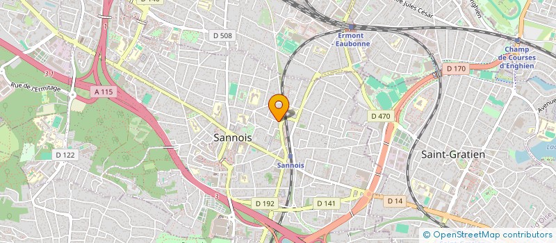 localisation de l'entreprise D.B.B.  SANNOIS