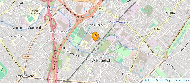 localisation de l'entreprise D.B.BAT à WASQUEHAL