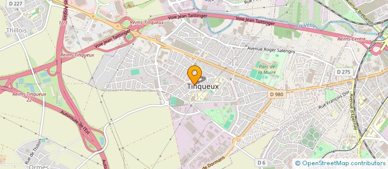 localisation de l'entreprise D B BATIMENT à TINQUEUX