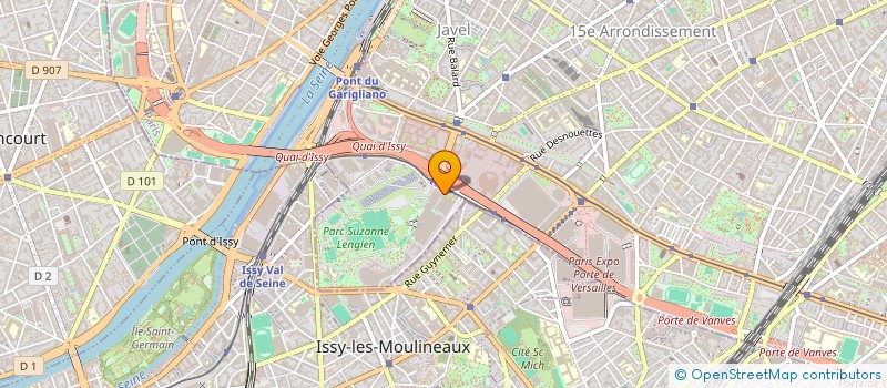 localisation de l'entreprise D.B.C.  PARIS