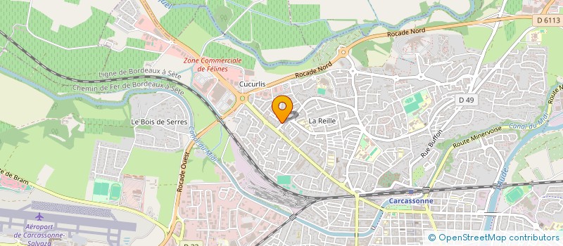 localisation de l'entreprise D.B.C. à CARCASSONNE