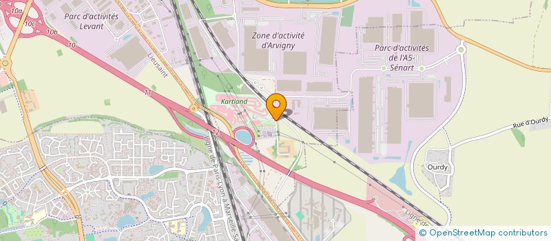 localisation de l'entreprise D.B.C.  MOISSY-CRAMAYEL
