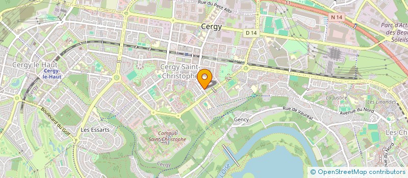 localisation de l'entreprise D B C RENOCATION  CERGY