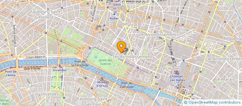 localisation de l'entreprise D B CONSEIL-LOUVRE à PARIS