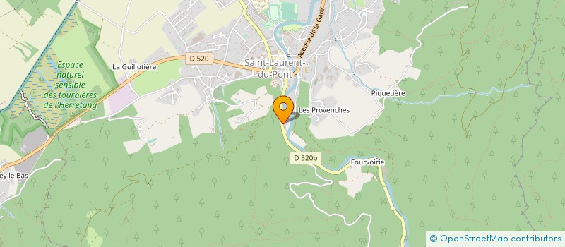 localisation de l'entreprise D&B CONSTRUCTION  SAINT-LAURENT-DU-PONT