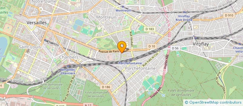 localisation de l'entreprise D B CONSTRUCTIONS à VERSAILLES