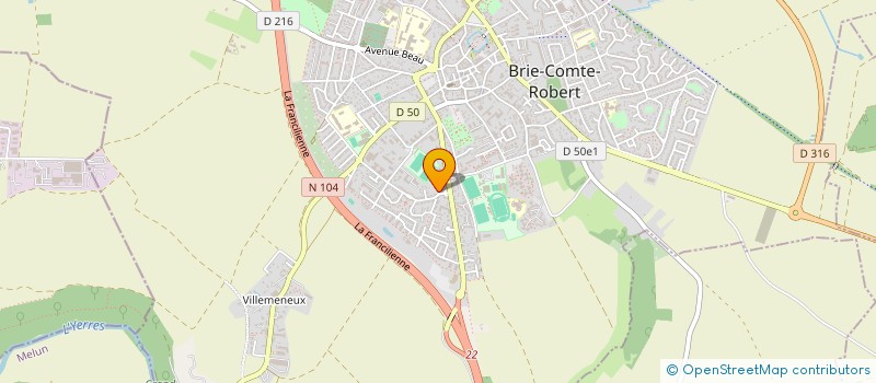 localisation de l'entreprise D.B COUVERTURE à BRIE-COMTE-ROBERT