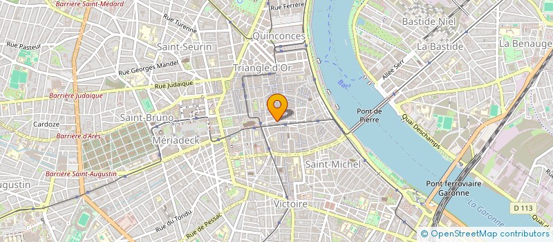 localisation de l'entreprise D.B.D. à BORDEAUX