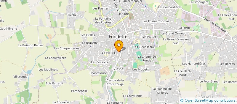 localisation de l'entreprise D.B.D. à FONDETTES