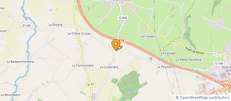 localisation de l'entreprise D B D  THEREVAL