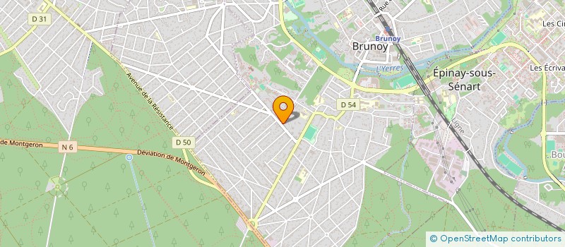localisation de l'entreprise D B D S à BRUNOY