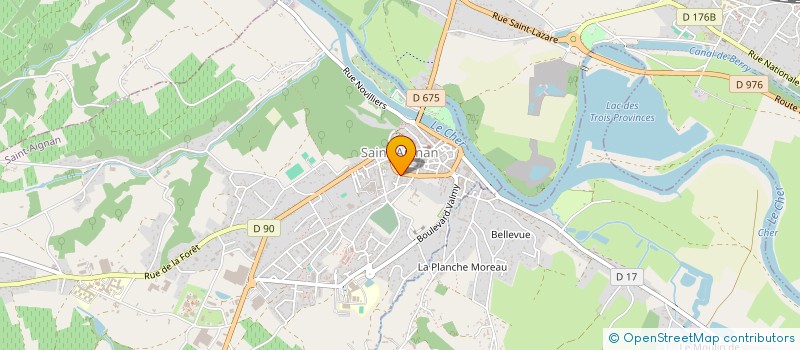 localisation de l'entreprise D&B DESTOCK à SAINT-AIGNAN