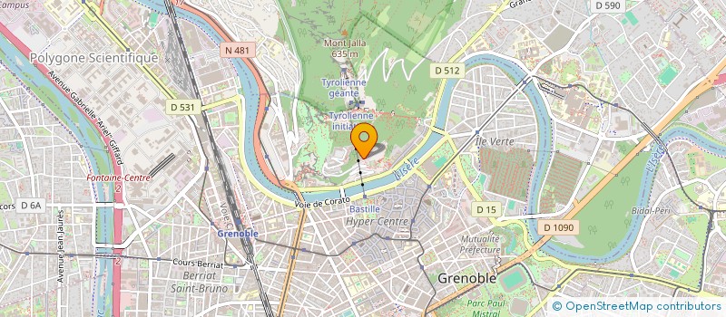 localisation de l'entreprise D.B.E à GRENOBLE