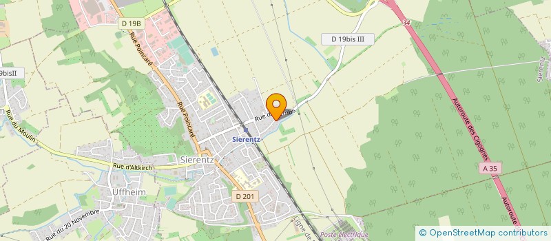 localisation de l'entreprise D.B.E FINANCES à SIERENTZ